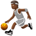 ⛹🏾 person bouncing ball: medium-dark skin tone display on Apple